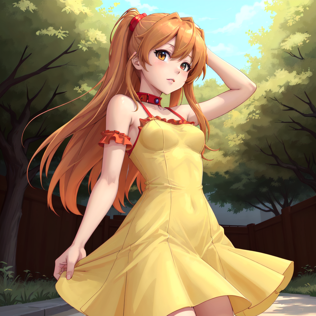 00013-1-Asuka Langley in a light yellow summer dress.png